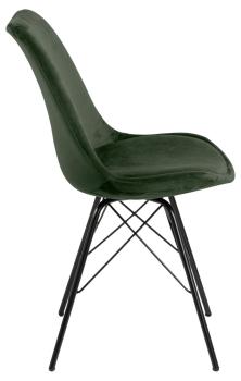 stoel fluweel groen