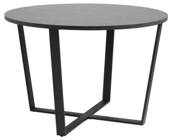 ronde eettafel zwart marmer look