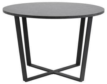 ronde eettafel zwart marmer look