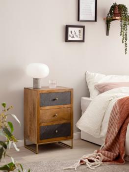 Boxspring nachtkastje mangohout