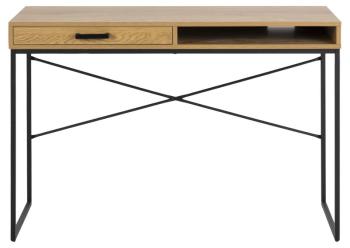 Bureau eikenlook met lade 110 cm