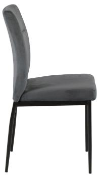 Goedkope stoel grijs fluweel