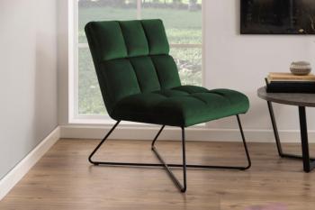 fauteuil velours groen