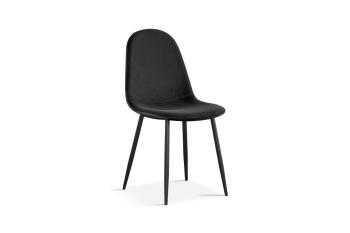 moderne stoel zwart fluweel