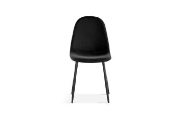 moderne stoel zwart fluweel