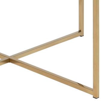 ronde salontafel zwart goud -80 cm 