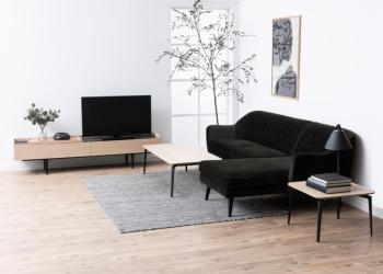 Connect tv meubel eiken zwart