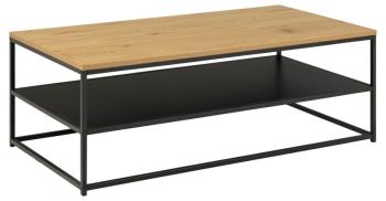 Gina salontafel eiken metaal 120 cm