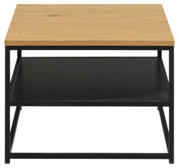 Gina hoektafel eiken metaal 55 cm