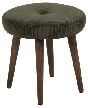 Hocker beige houten poten