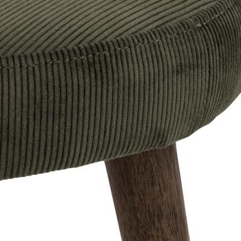 Hocker beige houten poten