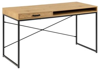 Bureau eikenlook met lade 140 cm