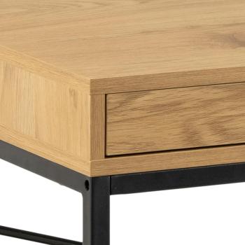 Bureau eikenlook met lade 140 cm