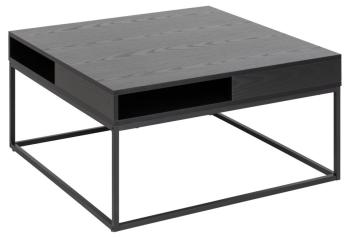 salontafel vierkant zwart 80 cm