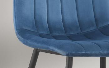 Willis eetkamerstoel blauw detail