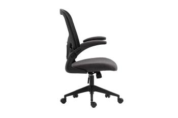bureau stoel grijs zwart onderstel