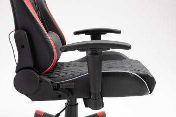 bureau stoel racer LED zwart rood