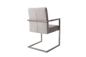 vrijdragende stoel grijs