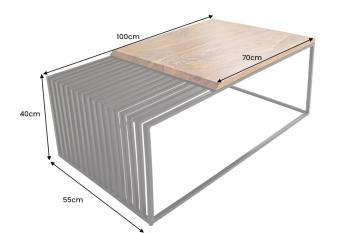 architecture salontafel sheesham 100 cm