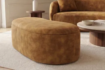 Opberg zitbankje geel fluweel 120 cm