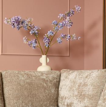 Hoekbank beige met longchair links 264x192 cm