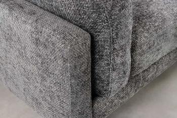 bankstel donkergrijs met longchair rechts 292 cm