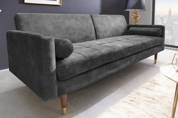 lounge slaapbank grijs 196 cm