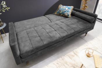 lounge slaapbank grijs 196 cm