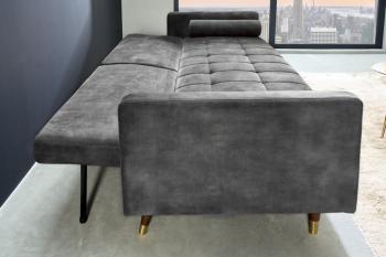 lounge slaapbank grijs 196 cm