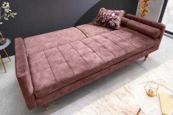 lounge slaapbank roze 196 cm