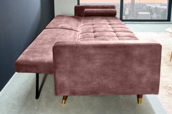 lounge slaapbank roze 196 cm