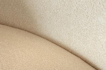 Bankstel bouclé stof beige 230 cm