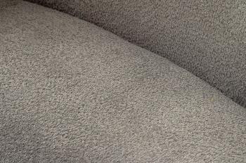 Bankstel bouclé stof grijs 230 cm