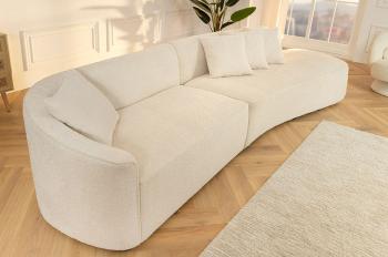Bigsofa bankstel XXL beige bouclé 330 cm