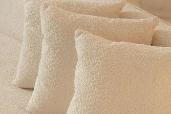 Bigsofa bankstel XXL beige bouclé 330 cm