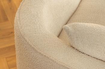 Bigsofa bankstel XXL beige bouclé 330 cm