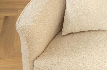 Bigsofa bankstel XXL beige bouclé 330 cm