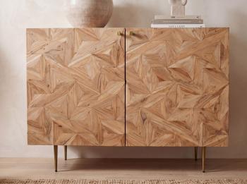 Barkast dressoir acaciahout 90 cm