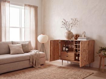 Barkast dressoir acaciahout 90 cm