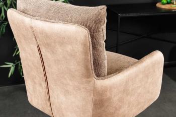 Barkruk beige champagne draaibaar