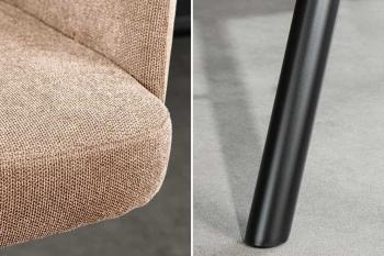 Barkruk beige champagne draaibaar