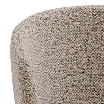 luxe barkruk beige stof met grijs onderstel
