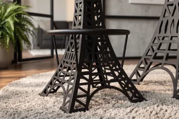 Barkruk eiffeltoren mangohout metaal