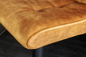 barkruk geel met zwart onderstel
