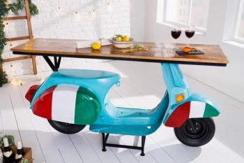 Scooter bar metaal blauw