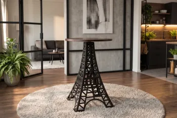 bartafel eiffeltoren donkerbruin mangohout 70 cm