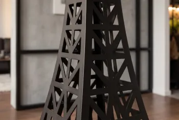 bartafel eiffeltoren donkerbruin mangohout 70 cm