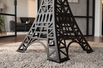 bartafel eiffeltoren donkerbruin mangohout 70 cm
