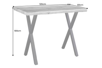 Bartafel grijs eiken kleur 120 cm