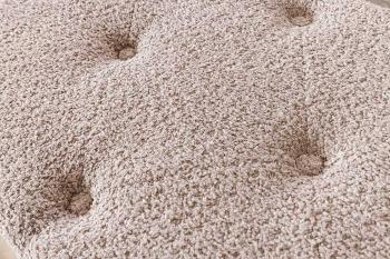 Opbergbank champagne beige bouclé 140 cm